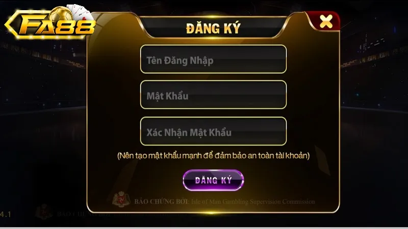 Hướng Dẫn Cách Đăng Ký Fa88 Cực Kỳ Đơn Giản Để mở nick cần hoàn thiện các thông tin hệ thống yêu cầu