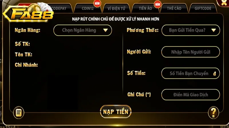 Cập Nhật Các Chương Trình Khuyến Mãi Fa88 Hot Nhất Hiện Nay Khuyến mãi FA88 thưởng 100% cho lần nạp đầu tiên cực hot